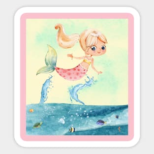 Mermaid Girl (W-1) Sticker